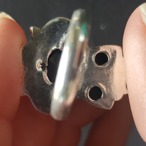 New Black Onyx 925 Silver Ring. - Picture 15 of 16